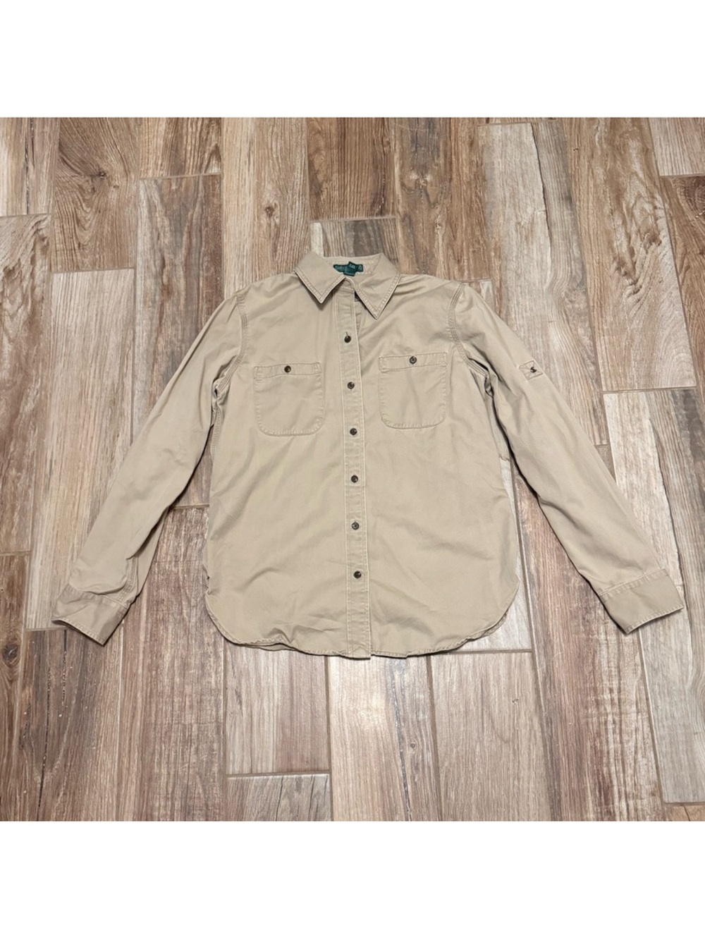 Lauren Ralph Lauren Cotton Long Sleeves Button Front Shirt - Picture 1 of 3